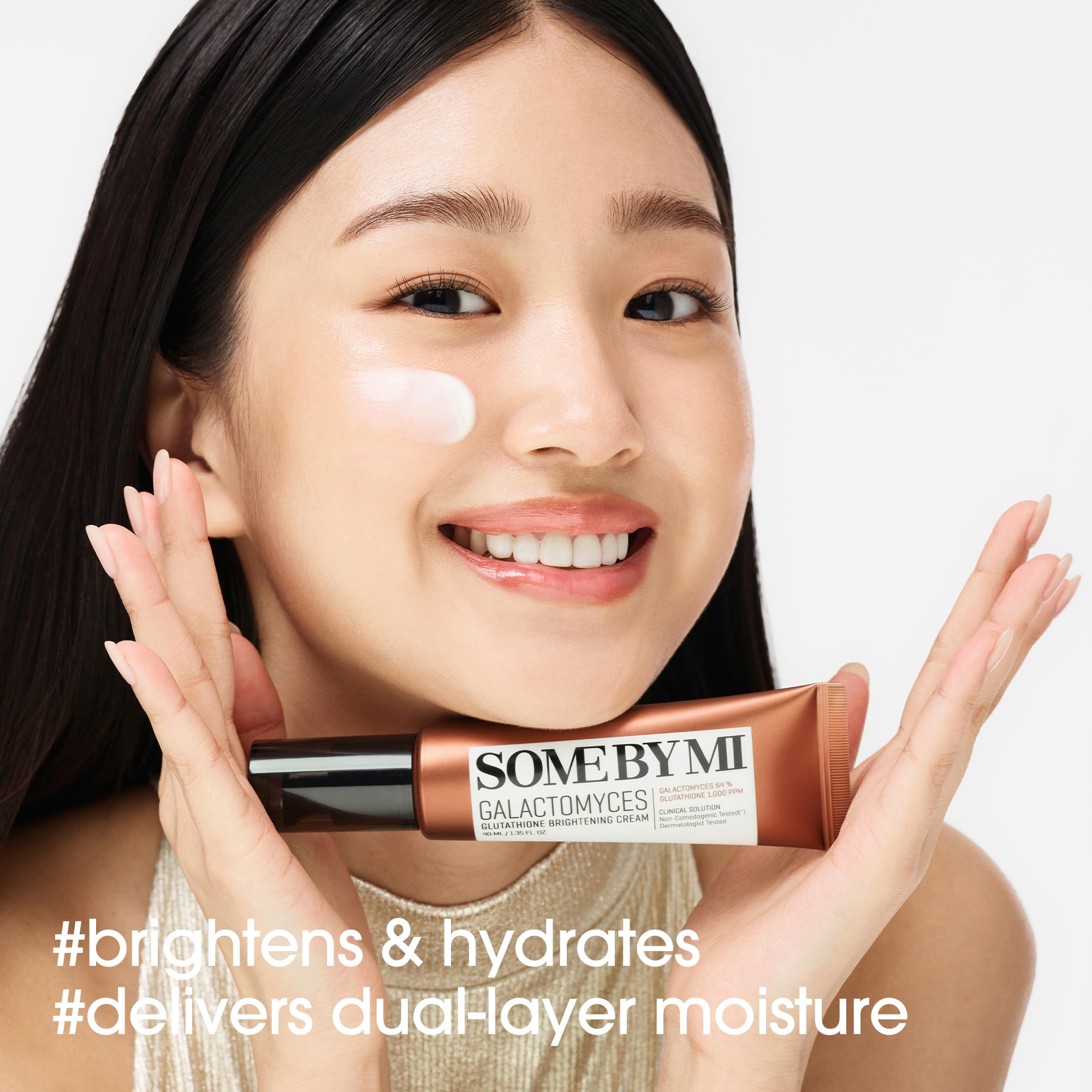 SOME BY MI Galactomyces Glutathione Brightening Cream – 1.35oz, 40ml – Hydrating Korean Hyaluronic Acid Face Moisturizer – Daily Glutathione Face Cream for Smooth and Radiant Skin – Korean Skin Care - Image 5