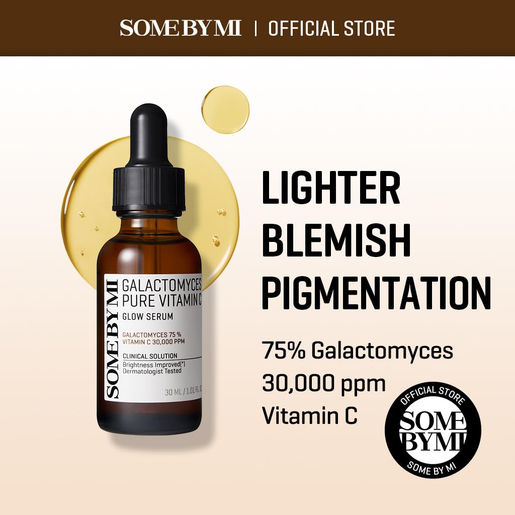 SOME BY MI Galactomyces Pure Vitamin C Glow Serum - 1.01Oz, 30ml - Korean Vitamin C Face Serum for Glow Glass Skin - Dark Spot Correcting Ampule with Brightening and Elasticity Care - Korean Skin Care - Image 3
