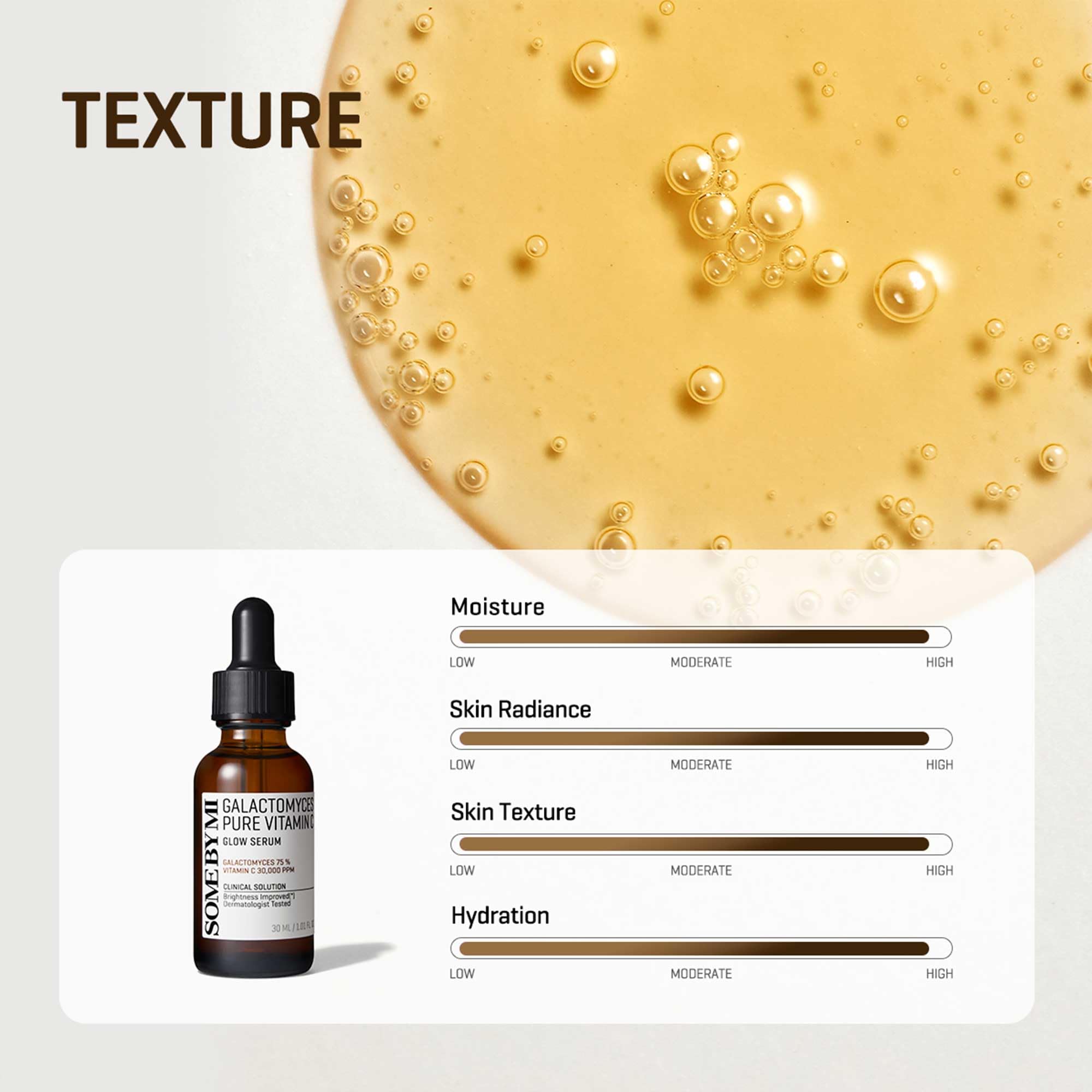 SOME BY MI Galactomyces Pure Vitamin C Glow Serum - 1.01Oz, 30ml - Korean Vitamin C Face Serum for Glow Glass Skin - Dark Spot Correcting Ampule with Brightening and Elasticity Care - Korean Skin Care - Image 8