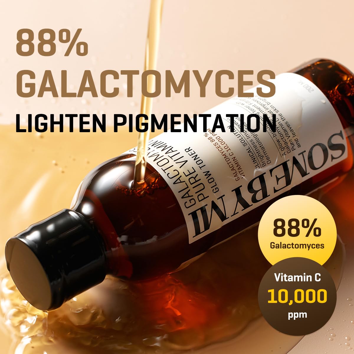 SOME BY MI Galactomyces Pure Vitamin C Glow Toner - 6.76Oz, 200ml - Korean Daily Vitamin C Face Toner for Skin Brightening - Glass Skin Routine with Skin Texture, Elasticity Care - Korean Skin Care - Image 4